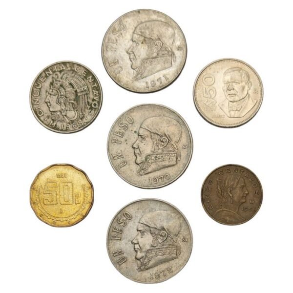 MEXICO coins lot 7 pcs.