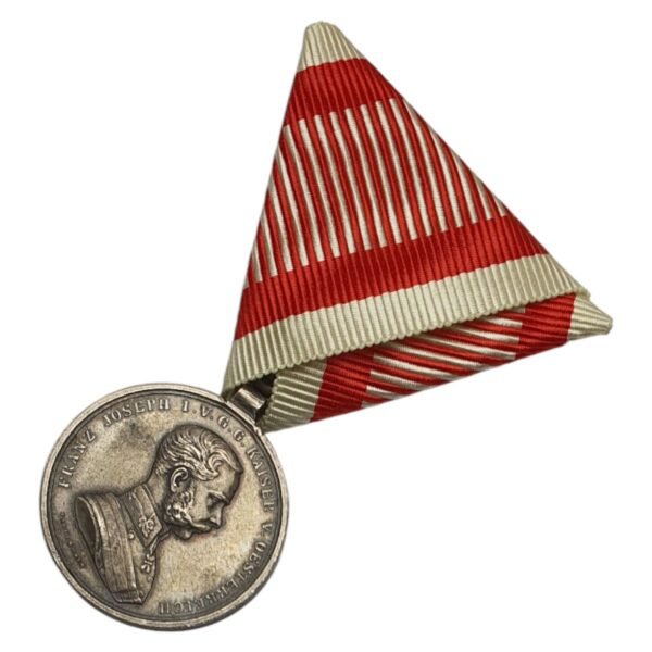 AUSTRIA-HUNGARY Fortitudini / Bravery Medal / Franz Joseph I / Silver / military medal