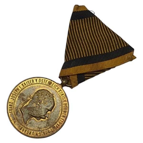AUSTRIA-HUNGARY War Medal 1873 / 2 DECEMBER 1873 / Franz Joseph I / military medal