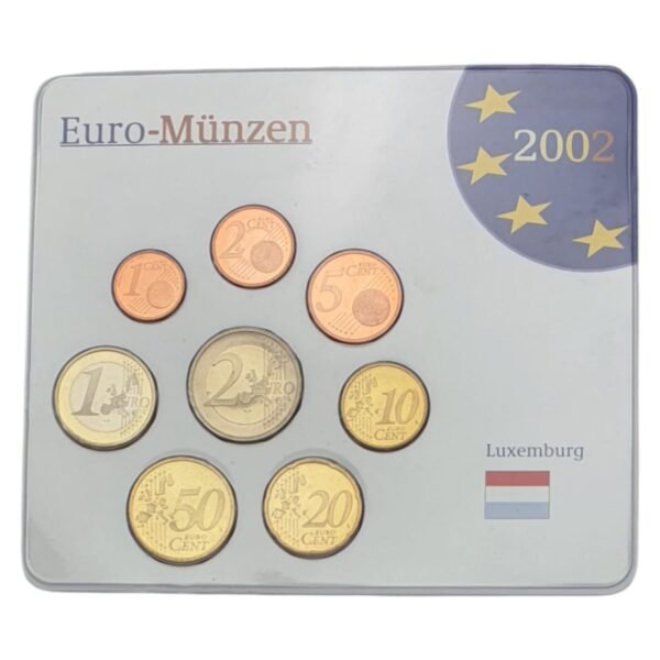 LUXEMBOURG 2002 euro coins set