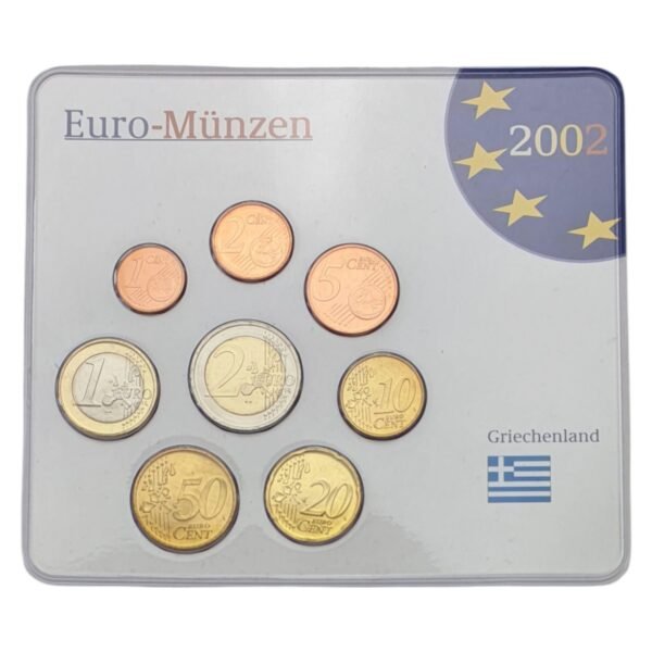 GREECE 2002 euro coins set