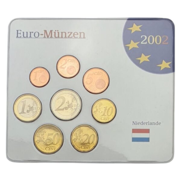 NETHERLANDS 2002 euro coins set