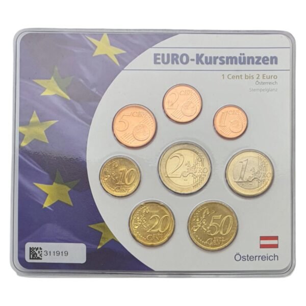 AUSTRIA 2002 euro coins set