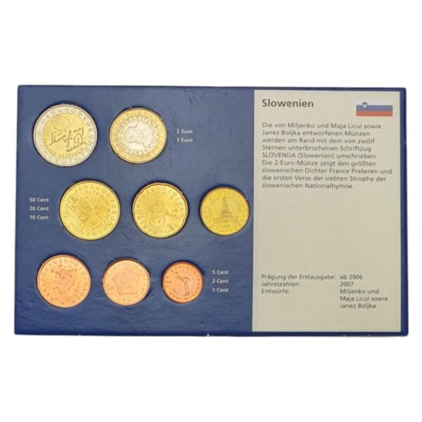 SLOVENIA 2007 euro coins set