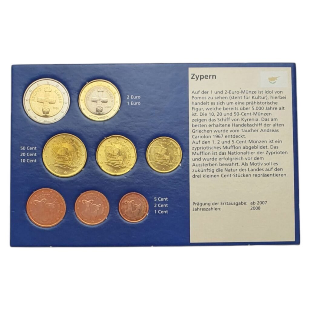 CYPRUS 2008 euro coins set