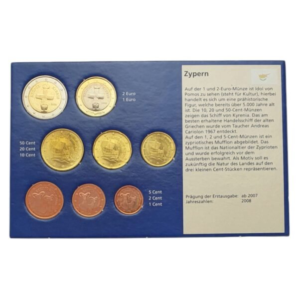 CYPRUS 2008 euro coins set