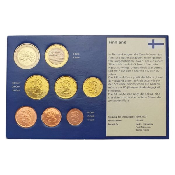 FINLAND 2001 euro coins set