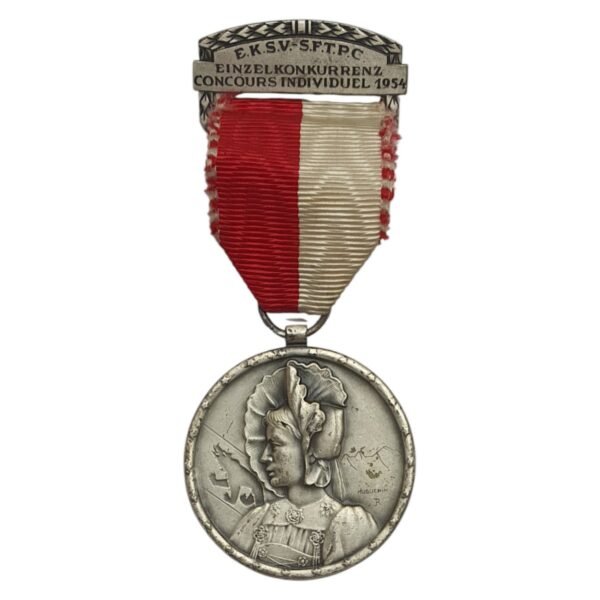 SWITZERLAND 1954 Shooting Festival / No 5 / Bern / National Costumes / medal