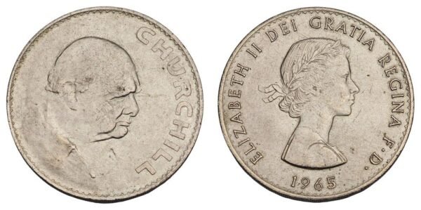 GREAT BRITAIN 1 crown 1965 / Winston Churchill / XF+