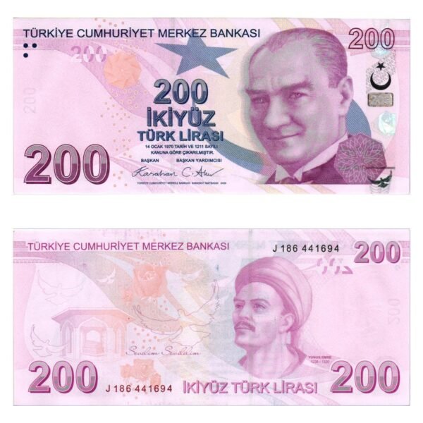 TURKEY 200 lira ND(2009) XF
