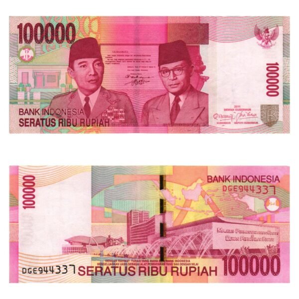 INDONESIA 100000 rupiah 2011 VF+