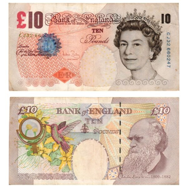 ENGLAND 10 pounds ND VF