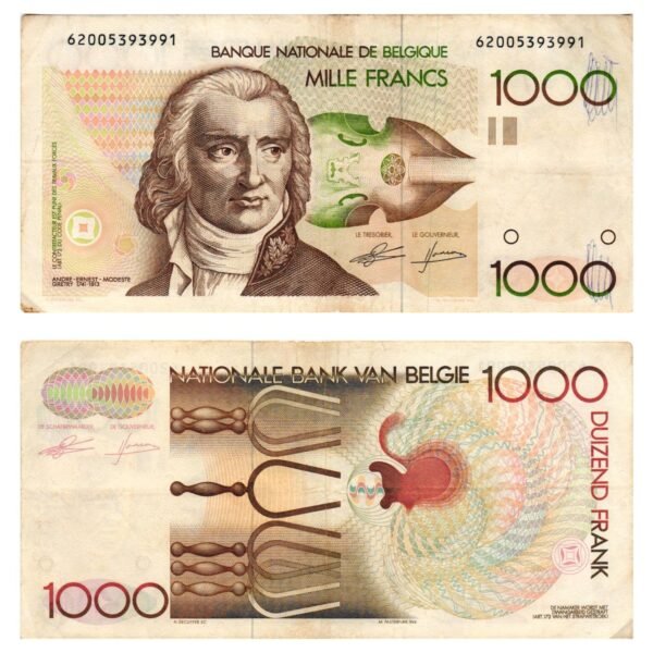 BELGIUM 1000 francs ND VF-