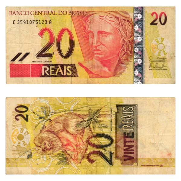 BRAZIL 20 reais ND VF-