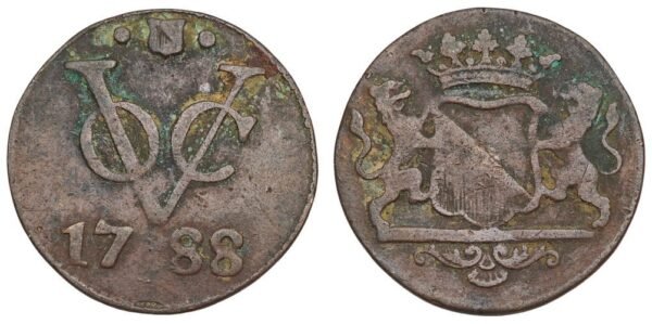 NETHERLANDS EAST INDIES 1 duit 1788 / Utrecht / VF