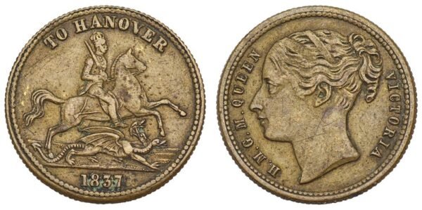 GREAT BRITAIN 1837 token / To Hanover / VF