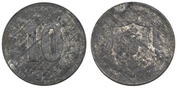 YUGOSLAVIA 10 para 1920 VF