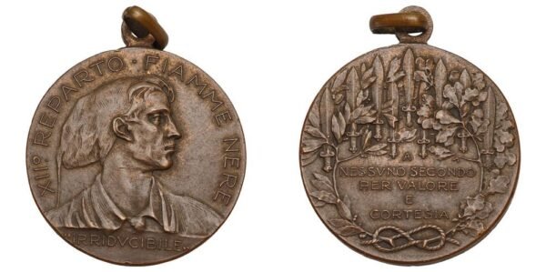 ITALY 12th “Black Flames” Unit, WWI Assault Troops, Arditi Medal