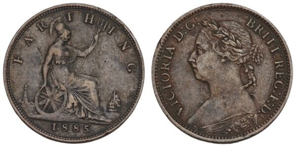 GREAT BRITAIN 1 farthing 1885 VF