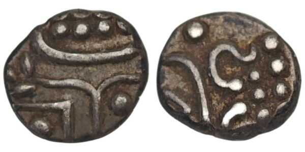 INDIA 1 chuckram ND(1811-1901) / Travancore / Silver / VF