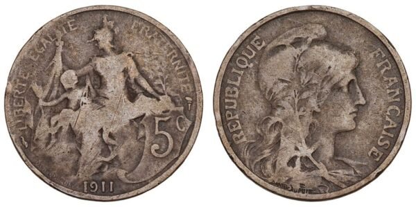 FRANCE 5 centimes 1911 F