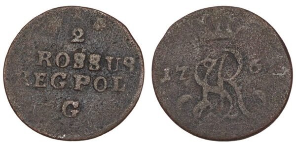 POLAND 1/2 groschen 176_ F