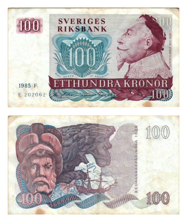 SWEDEN 100 kronor 1985 VF-