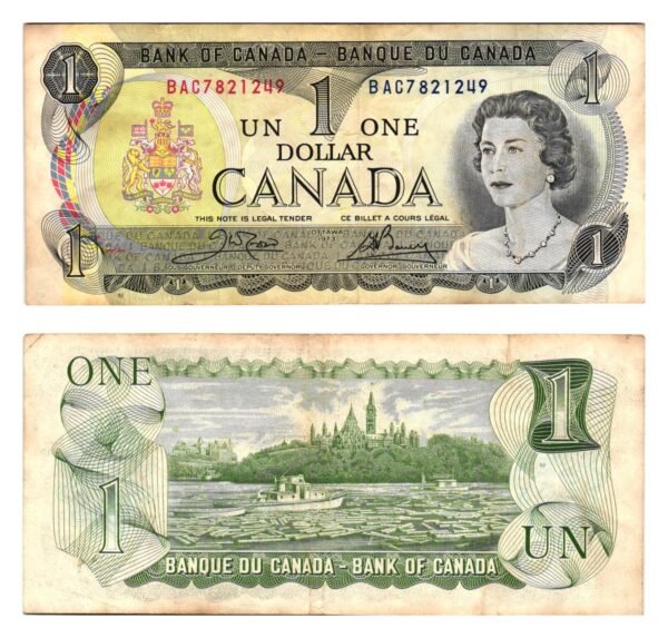 CANADA 1 dollar 1973 VF