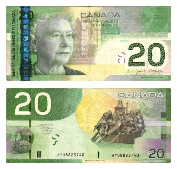 CANADA 20 dollars 2004 VF