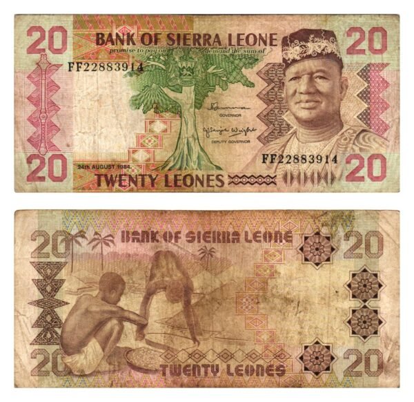 SIERRA LEONE 20 leones 1984 F