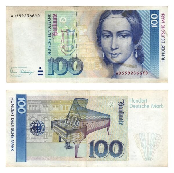 GERMANY 100 mark 1989 VF-