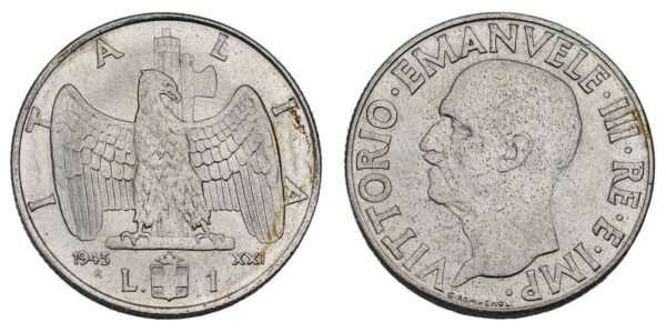 ITALY 1 lira 1936 / key date / XF