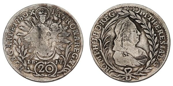AUSTRIA 20 kreuzer 1800 / Silver / VF-