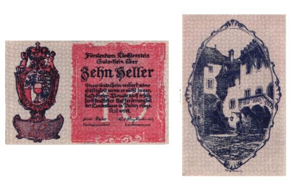 LIECHENSTEIN 10 heller ND(1920) UNC