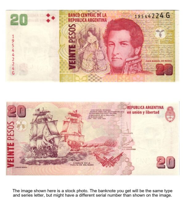 ARGENTINA 20 pesos ND UNC