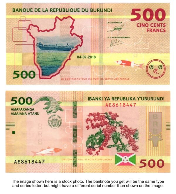 BURUNDI 500 francs 2018 UNC