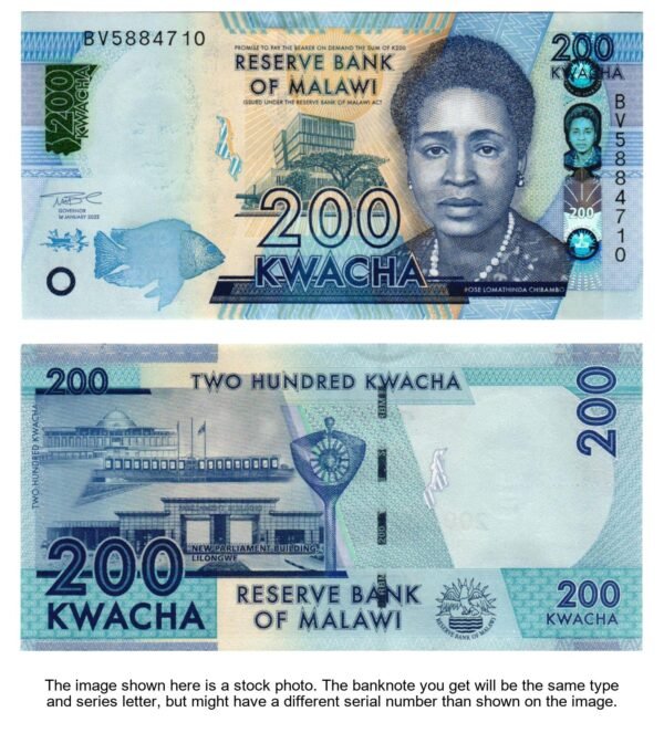 MALAWI 200 kwacha 2022 UNC