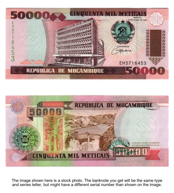 MOZAMBIQUE 50000 meticais 1993 UNC