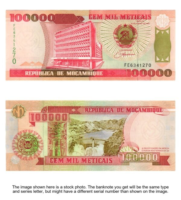 MOZAMBIQUE 100000 meticais 1993 UNC