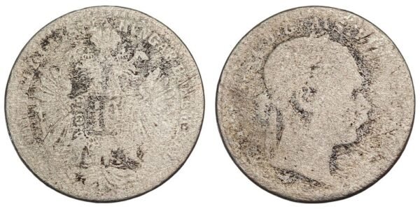 AUSTRIA 10 kreuzer 187_ / Silver / F-