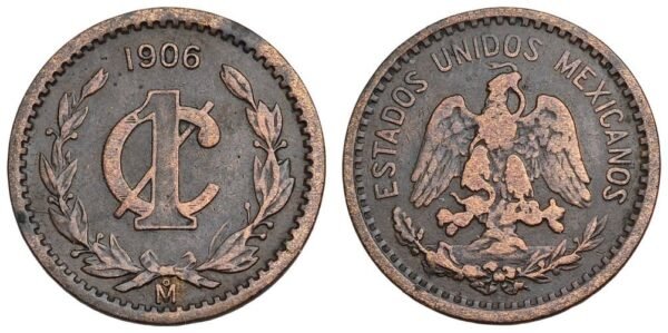 MEXICO 1 centavo 1906 VF