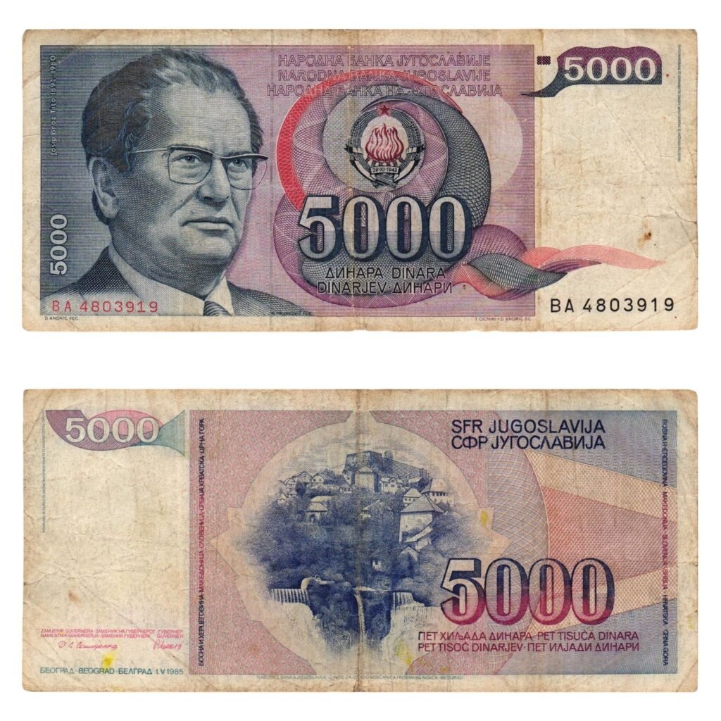 YUGOSLAVIA 5000 dinara 1985 / Josip Broz Tito / VF-