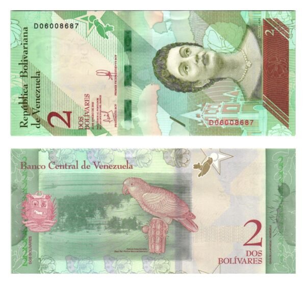 VENEZUELA 2 bolivares 2018 UNC