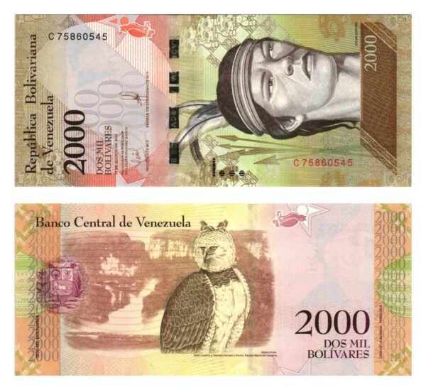 VENEZUELA 2000 bolivares 2016 UNC
