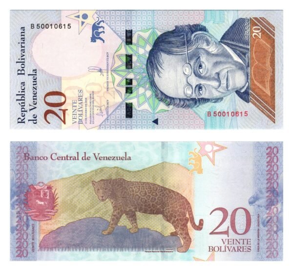 VENEZUELA 20 bolivares 2018 UNC