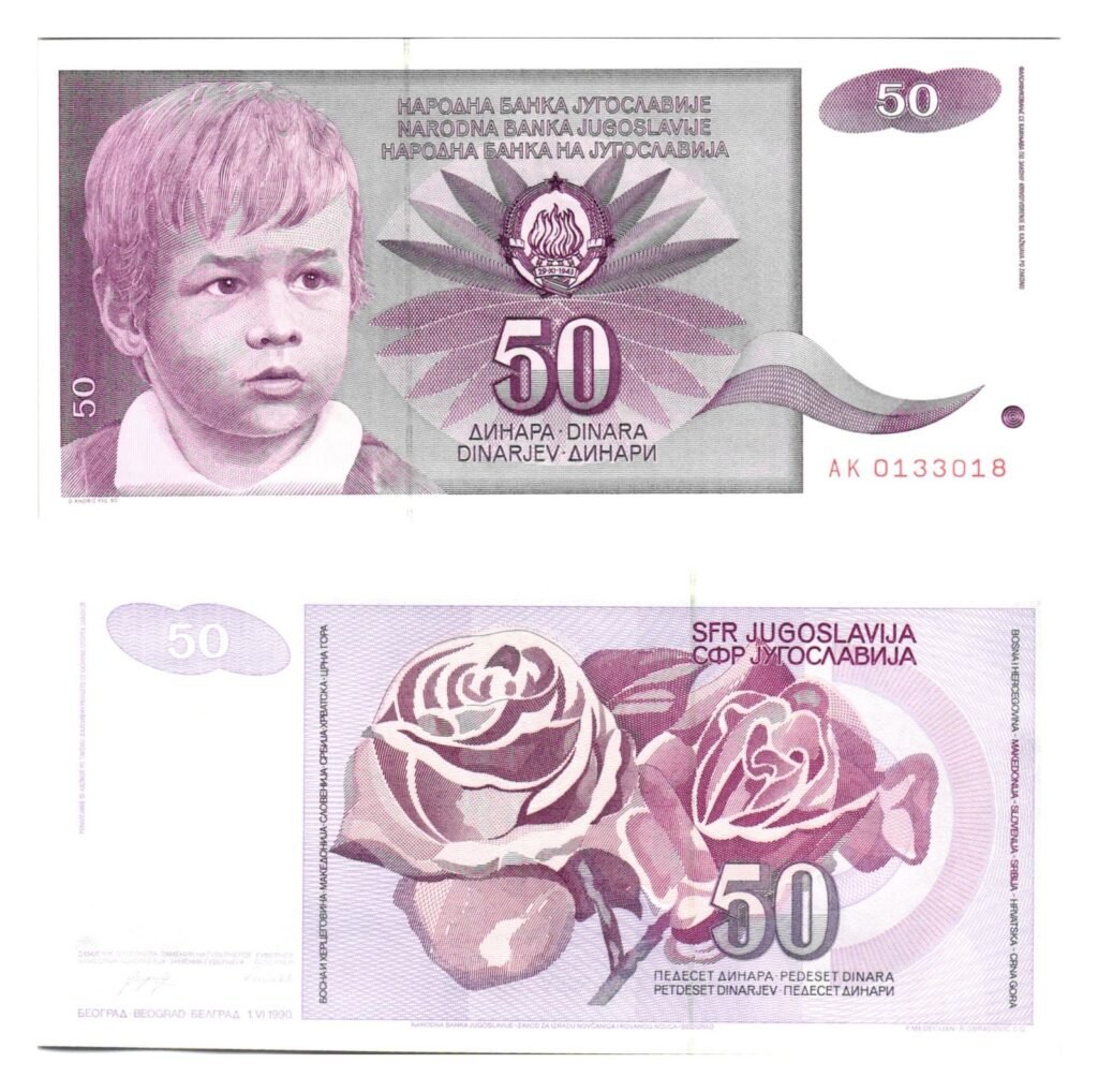 YUGOSLAVIA 50 dinara 1990 UNC