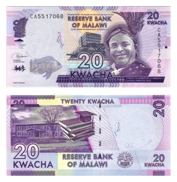 MALAWI 20 kwacha 2020 UNC