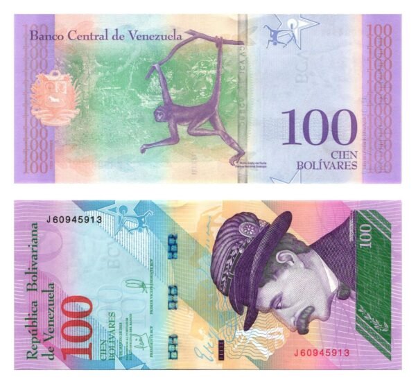 VENEZUELA 100 bolivares 2018 UNC