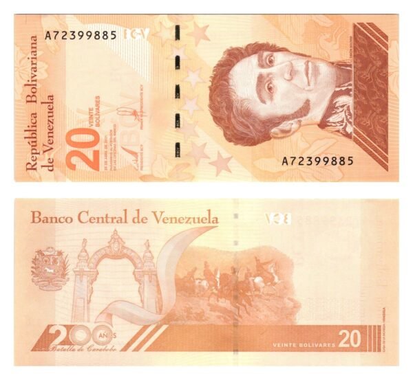 VENEZUELA 20 bolivares 2021 UNC