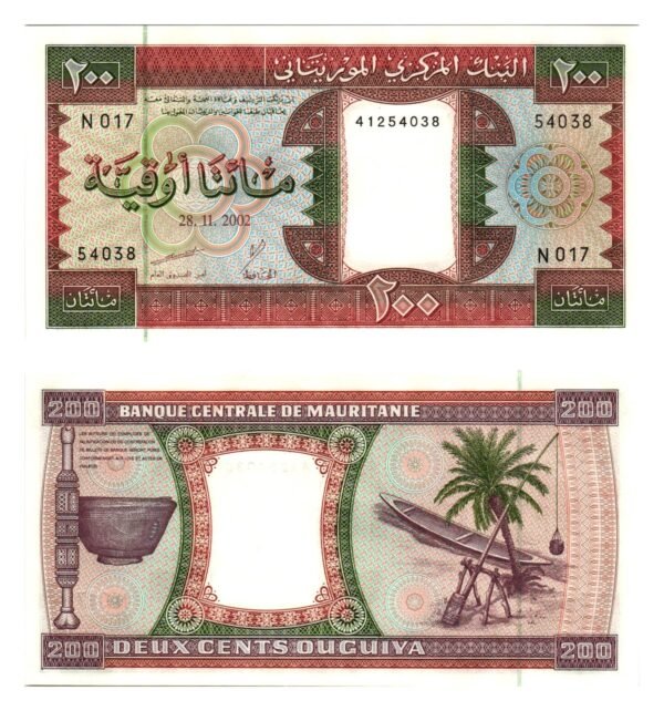 MAURITANIA 200 ouguiya 2002 UNC